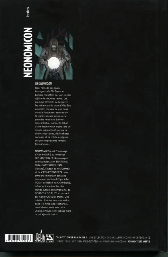 Verso de l'album Neonomicon