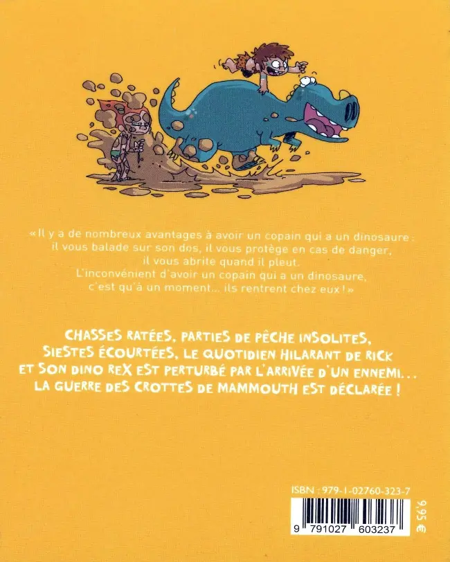 Verso de l'album Préhistoric Rick Tome 2 Un pour Tous, Tous pour Rick !