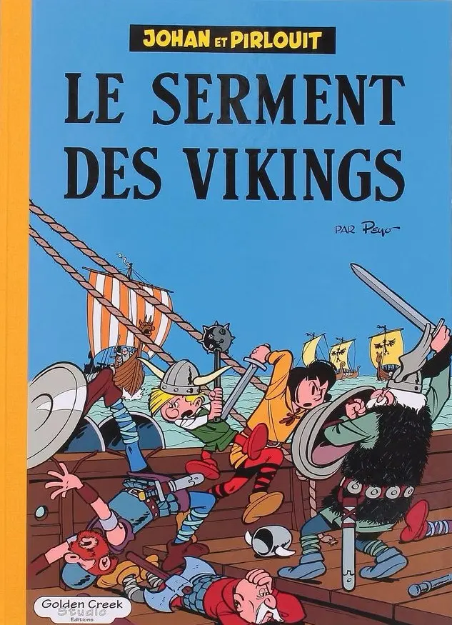 Couverture de l'album Johan et Pirlouit Tome 5 Le serment des vikings