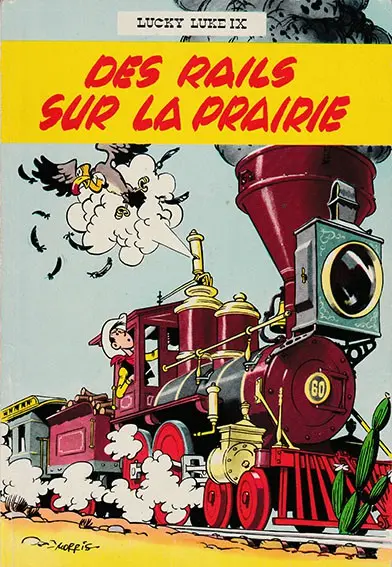 Couverture de l'album Lucky Luke Tome 9 Des rails sur la prairie