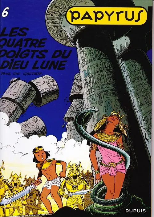 Couverture de l'album Papyrus Tome 6 Les quatre doigts du dieu lune