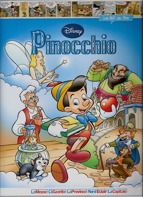 Couverture de l'album Disney (La BD du film) Tome 19 Pinocchio