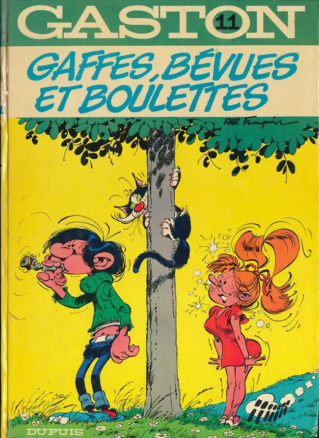Couverture de l'album Gaston Tome 11 Gaffes, bévues et boulettes