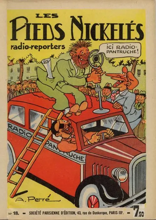 Couverture de l'album Les Pieds Nickelés Tome 18 Les Pieds Nickelés radio-reporters