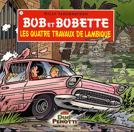 Couverture de l'album Bob et Bobette (Publicitaire) Les Quatre Travaux de Lambique