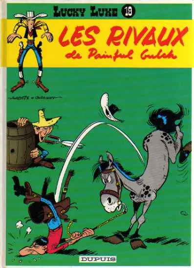 Couverture de l'album Lucky Luke Tome 19 Les rivaux de Painful Gulch