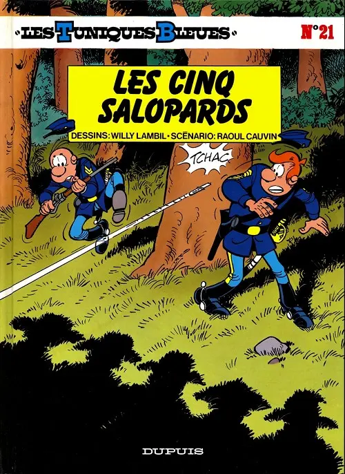 Couverture de l'album Les Tuniques Bleues Tome 21 Les cinq salopards