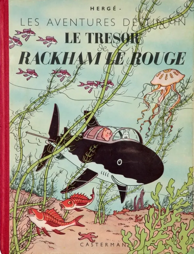 Couverture de l'album Tintin Tome 12 Le Trésor de Rackham le Rouge