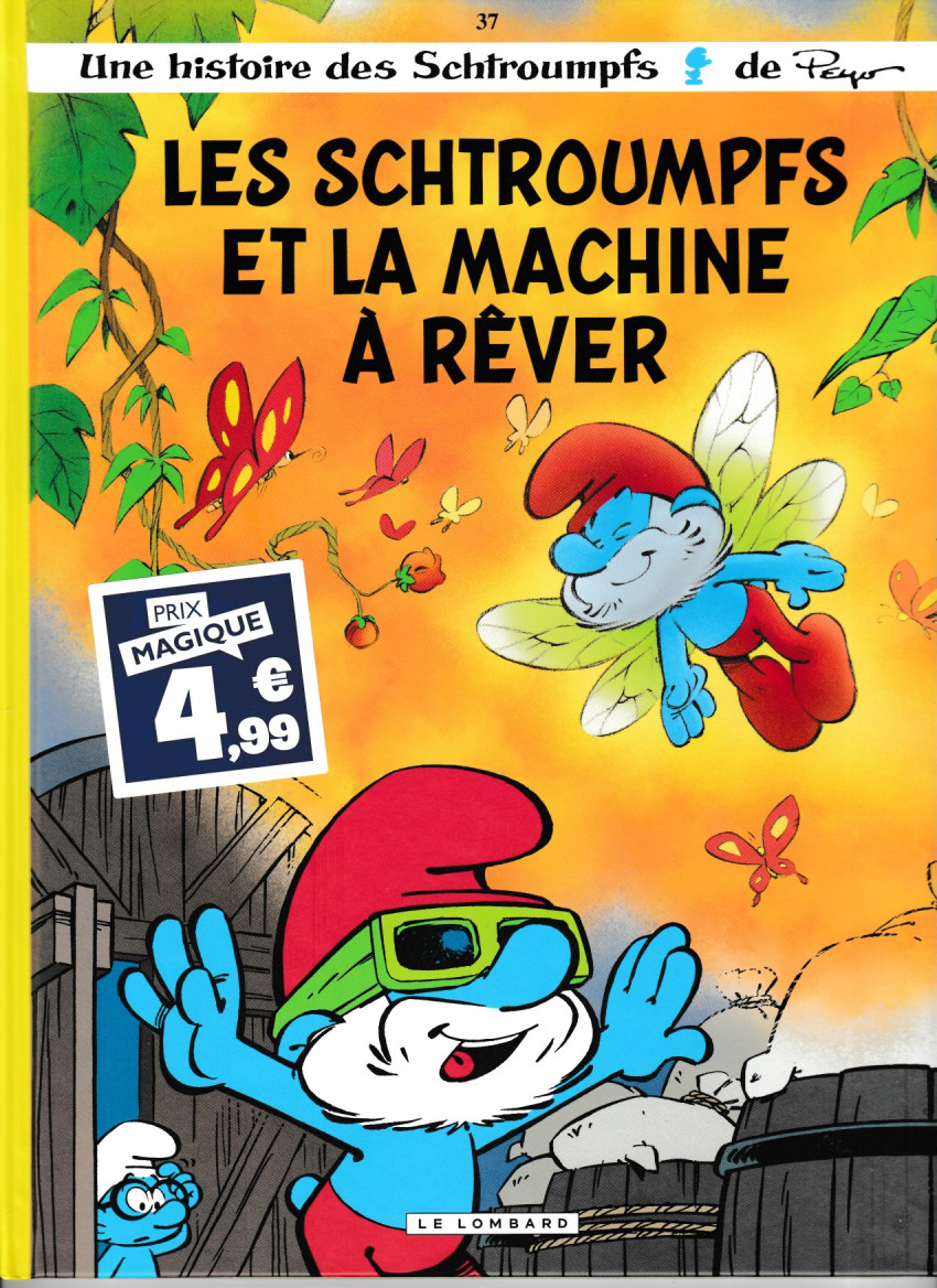 Couverture de l'album Les Schtroumpfs Tome 37 Les Schtroumpfs et la machine à rêver