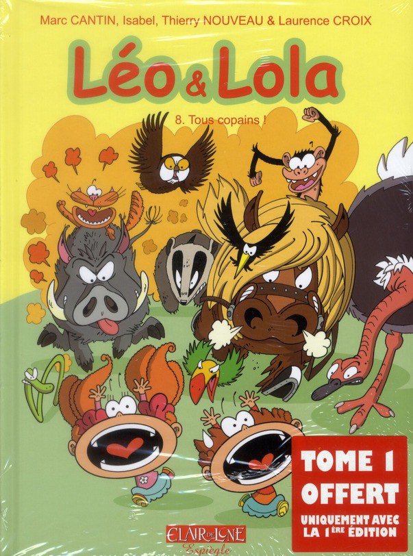 Couverture de l'album Léo & Lola Tome 8 Tous copains !