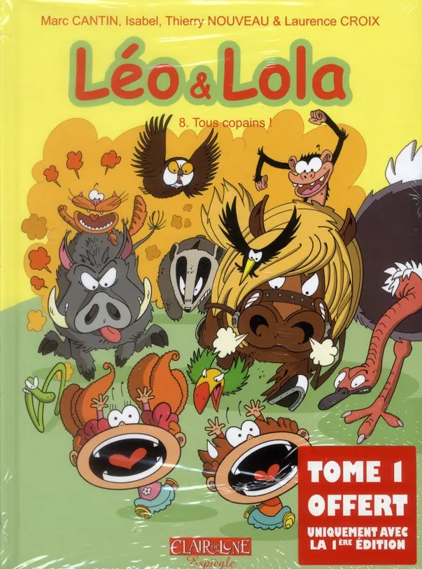 Couverture de l'album Léo & Lola Tome 8 Tous copains !