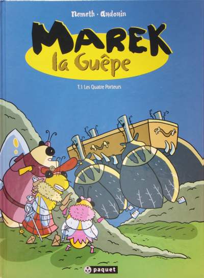 Couverture de l'album Marek la guêpe Tome 1 Les Quatre Porteurs