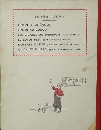 Verso de l'album Quick et Flupke - Gamins de Bruxelles 4e série
