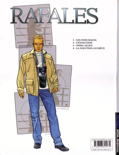 Verso de l'album Rafales Tome 4 La solution Lucrèce