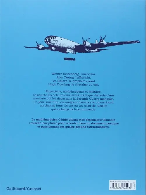 Verso de l'album Les Rêveurs lunaires Quatre génies qui ont changé l'histoire