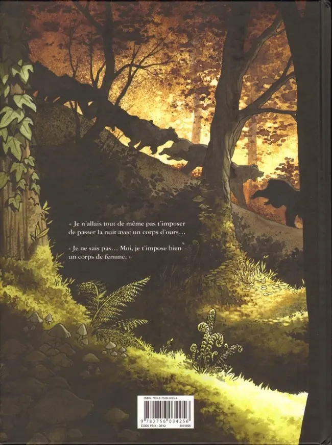 Verso de l'album Roi Ours