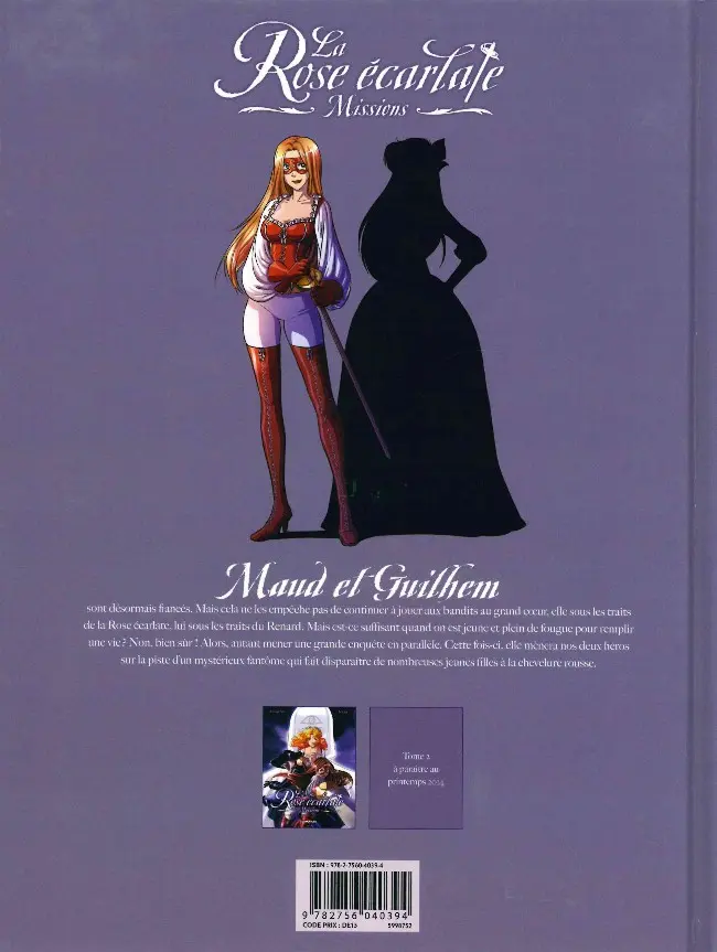 Verso de l'album La Rose écarlate - Missions Tome 1 Le spectre de la Bastille 1/2