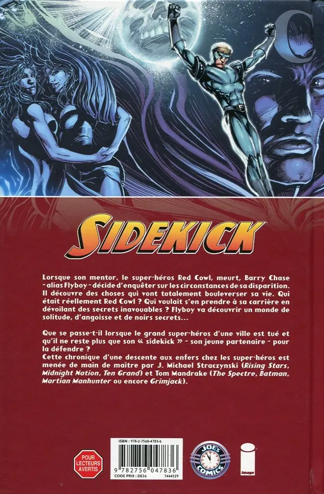 Verso de l'album Sidekick Tome 1 Descente aux Enfers