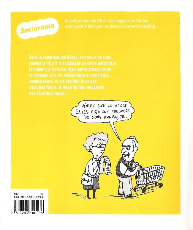 Verso de l'album Sociorama Encaisser !