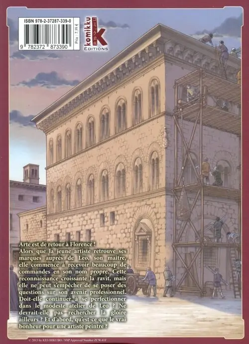 Verso de l'album Arte 8