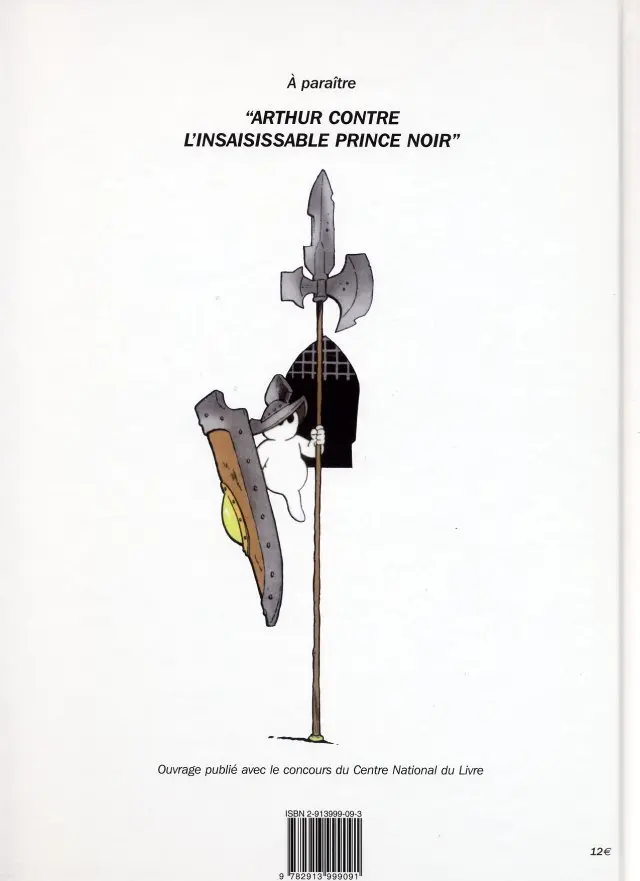 Verso de l'album Arthur le fantôme justicier Toth Le seigneur de Malpartout