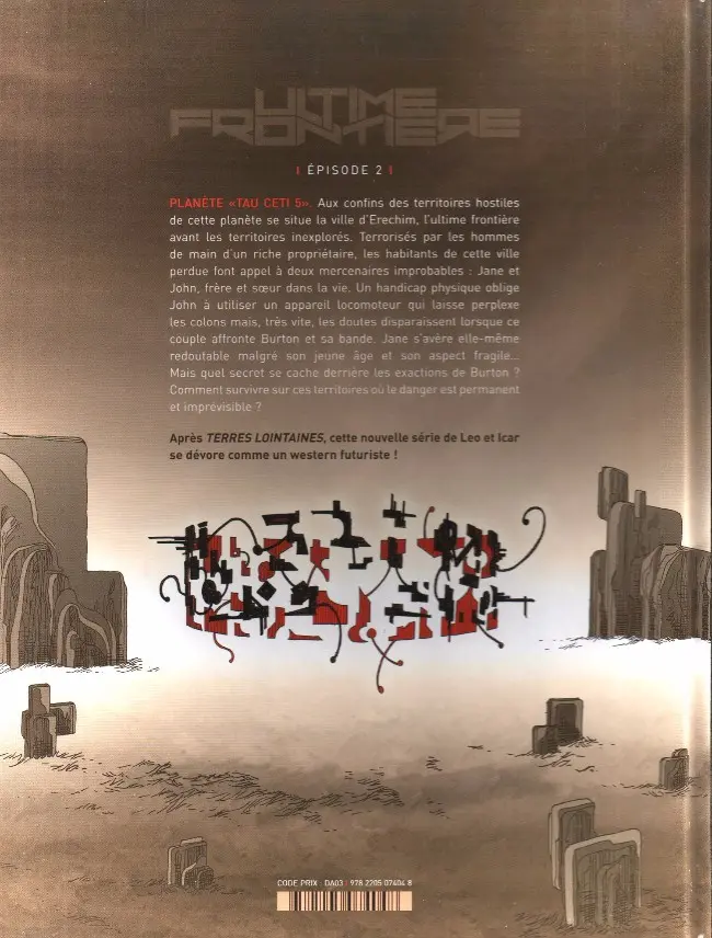 Verso de l'album Ultime Frontière Tome 2 Épisode 2
