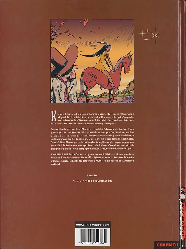 Verso de l'album Au centre du Nowhere Tome 1 L'Oreille du Saumon