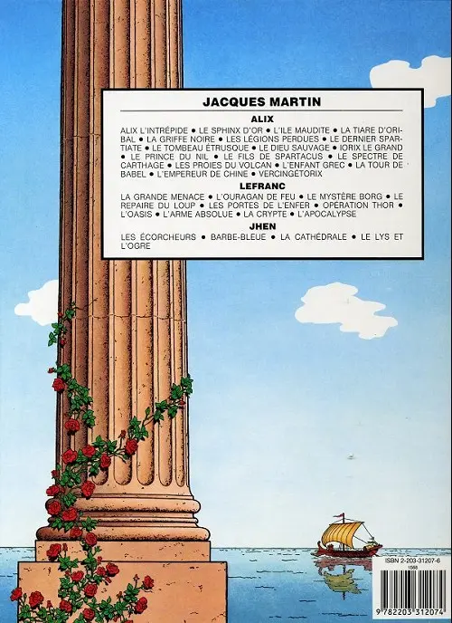 Verso de l'album Alix Tome 9 Le Dieu sauvage