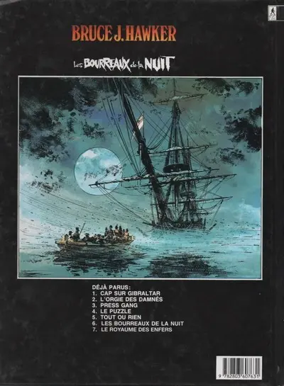 Verso de l'album Bruce J. Hawker Tome 6 Les bourreaux de la nuit