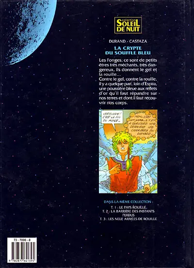 Verso de l'album La Crypte du souffle bleu Tome 1 Le pays rouillé