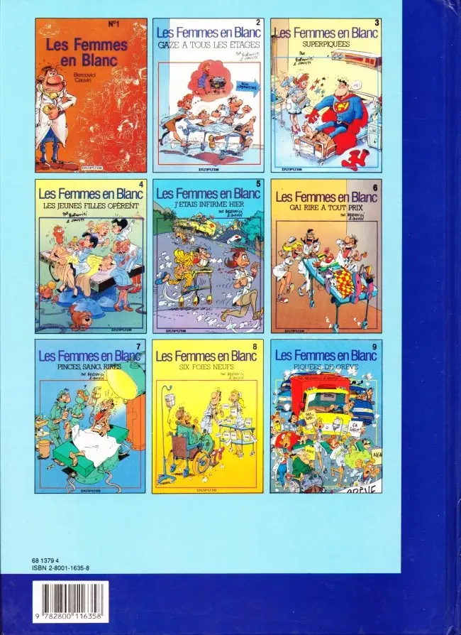 Verso de l'album Les Femmes en Blanc Tome 5 J'étais infirme hier
