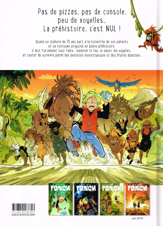 Verso de l'album Frnck Tome 2 Le baptême du feu