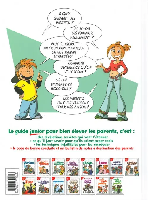 Verso de l'album Les guides junior Tome 3 Le guide junior pour bien élever les parents