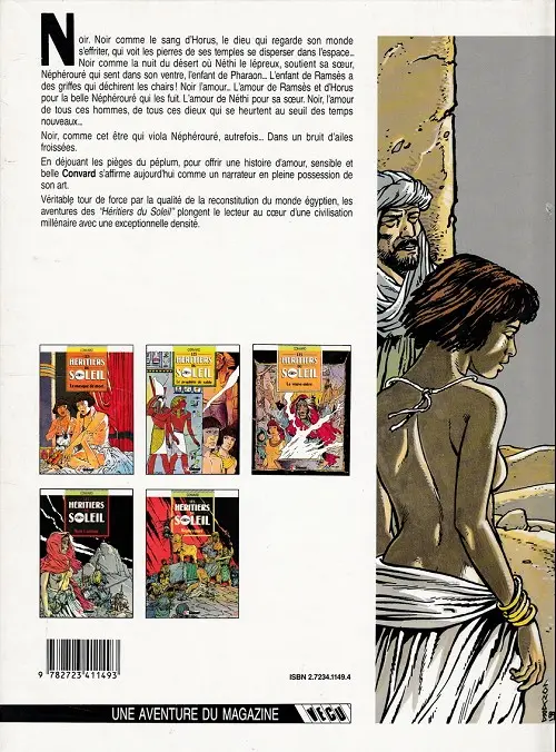 Verso de l'album Les Héritiers du soleil Tome 4 Noir l'amour