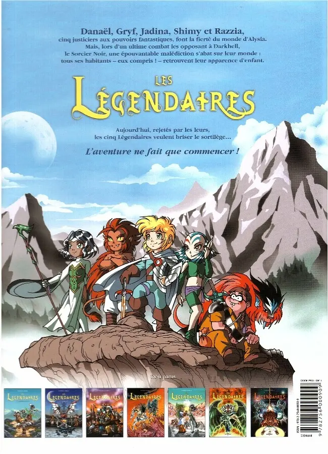 Verso de l'album Les Légendaires Tome 5 Cœur du passé