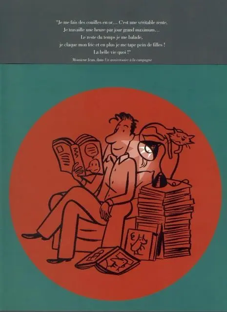 Verso de l'album Monsieur Jean La théorie des gens seuls