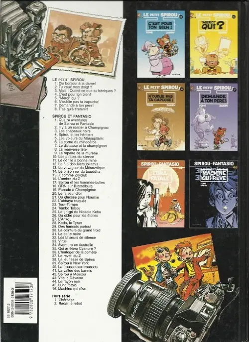 Verso de l'album Le Petit Spirou Tome 5 Merci qui ?