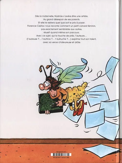 Verso de l'album La vie d'artiste Tome 5