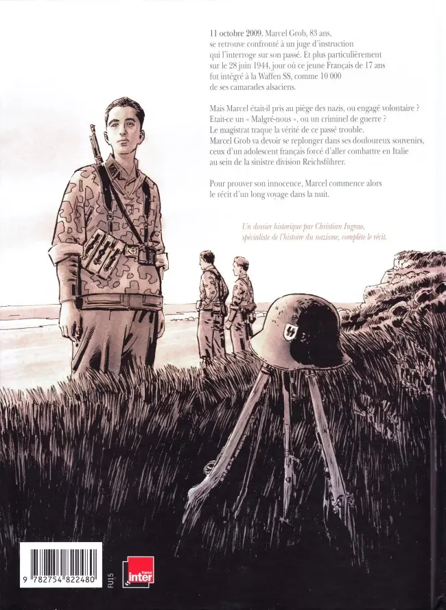 Verso de l'album Le Voyage de Marcel Grob