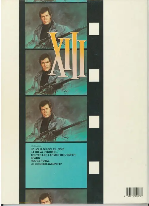 Verso de l'album XIII Tome 3 Toutes les larmes de l'enfer