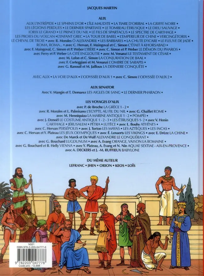 Verso de l'album Les Voyages d'Alix Tome 36 Massalia (Marseille)
