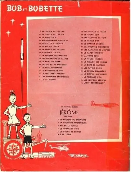 Verso de l'album Bob et Bobette Tome 46 Le Roi du Cirque
