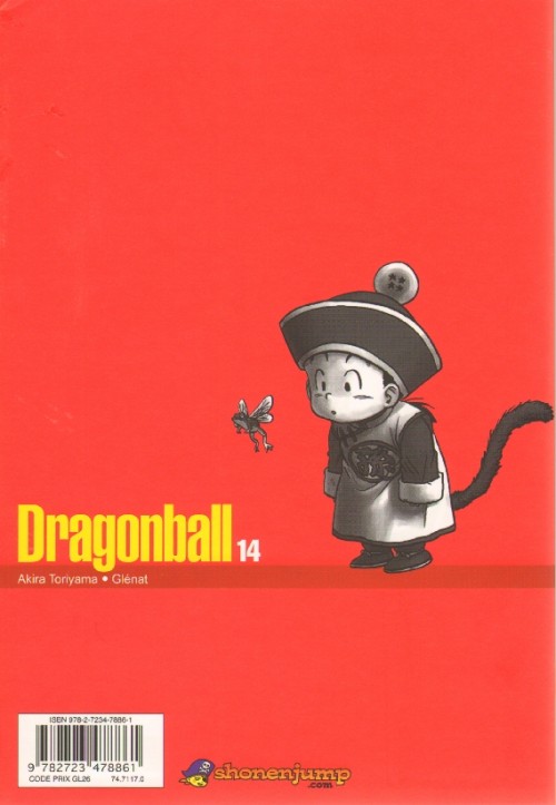 Verso de l'album Dragon Ball 14