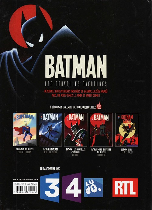 Verso de l'album Batman : Les Nouvelles Aventures Volume 1