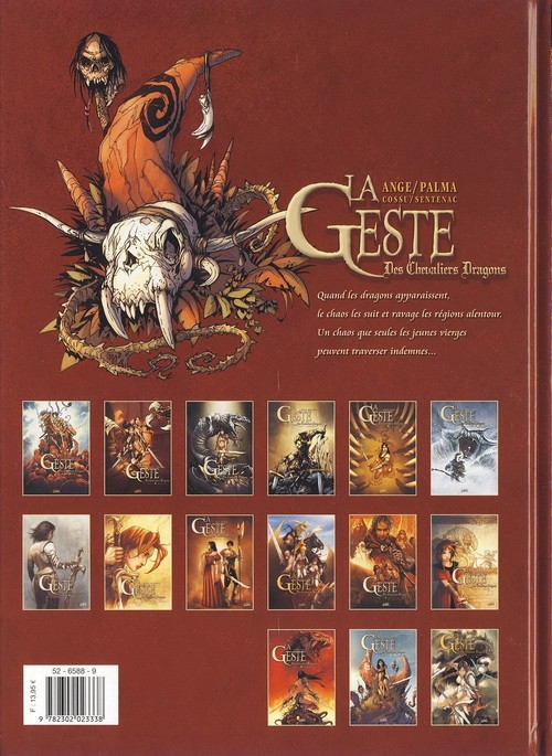Verso de l'album La Geste des Chevaliers Dragons Tome 14 La Première