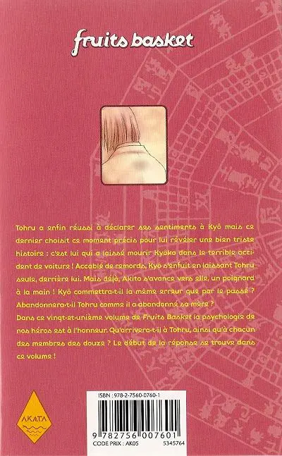 Verso de l'album Fruits basket 21