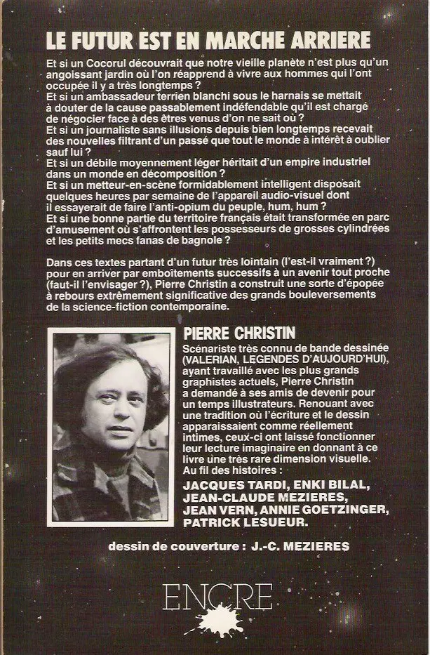 Verso de l'album Le futur est en marche arrière