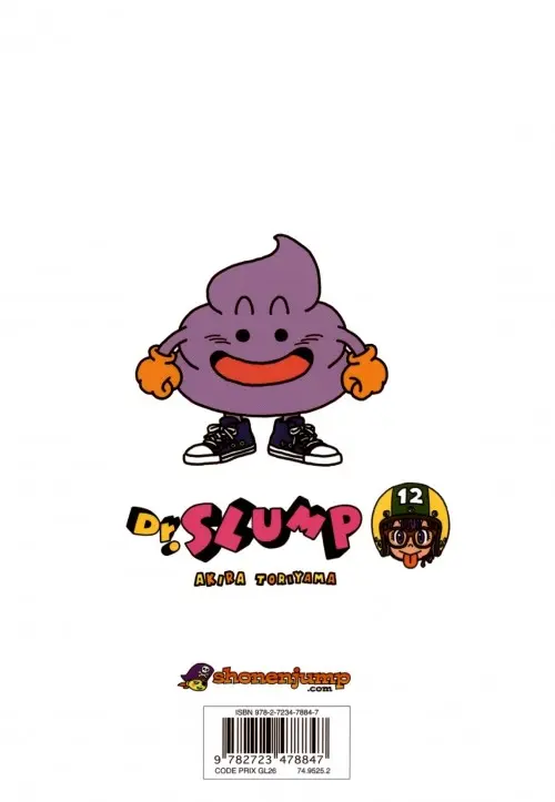 Verso de l'album Dr Slump Ultimate Edition Tome 12