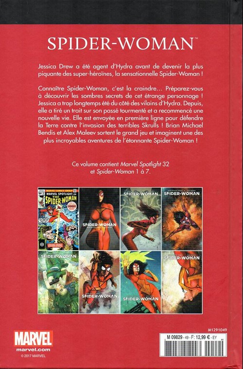 Verso de l'album Le meilleur des Super-Héros Marvel Tome 49 Spider-woman