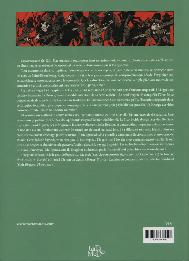 Verso de l'album Le tsar fou Les aventures du tsar fou - Intégrale